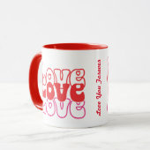 Mug Love Retro Valentine (Devant gauche)
