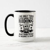Mug Love Riding Motorcycle Dad (Gauche)