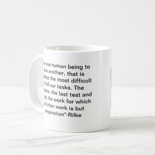 Mug Love&Rilke (Devant gauche)