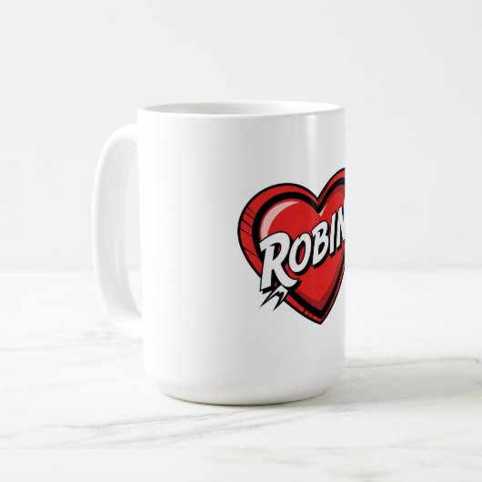 Mug Love Robin (Devant gauche)