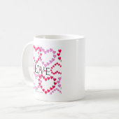 Mug LOVE ROUGE ROSE DE Tiny Hearts (Devant gauche)
