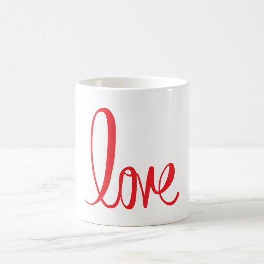Mug Love Script : Un design graphique lettre d'amour ❤ (Centre)