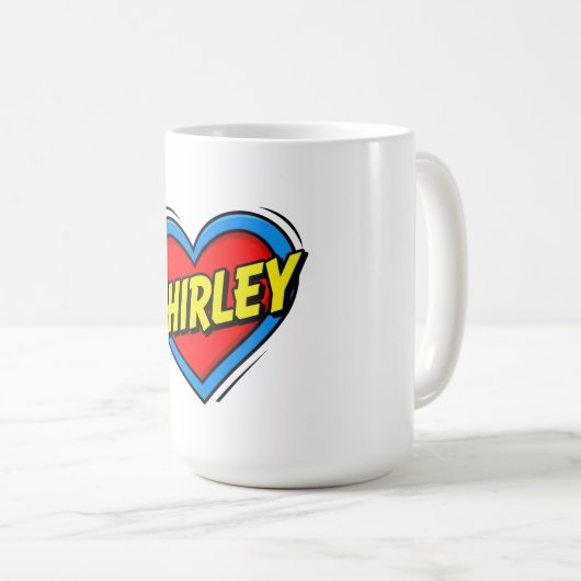 Mug Love Shirley (Devant droit)