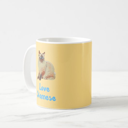 Mug Love Siamese Cats (Devant gauche)