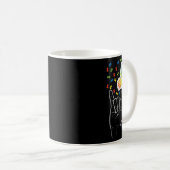 Mug Love Sign Butterfly Puzzle Sensibilisation sur l'a (Devant droit)