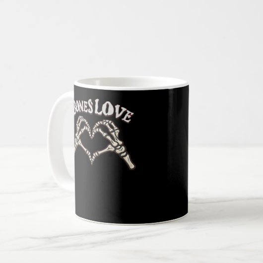 Mug Love Skeleton Hand Classic (Devant gauche)