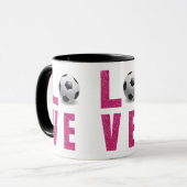 Mug Love Soccer (Devant gauche)