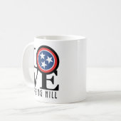 Mug LOVE Spring Hill Tennessee 11oz (Devant gauche)