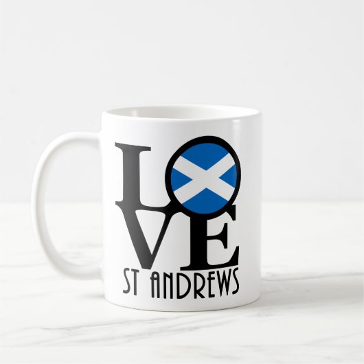 Mug LOVE St Andrews Écosse 11oz (Gauche)