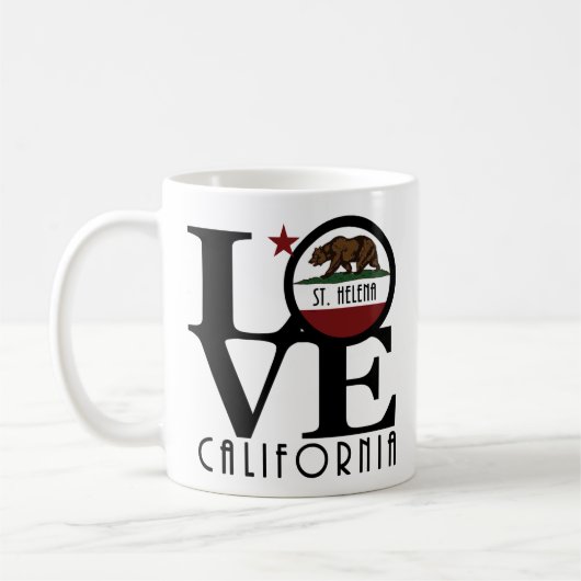 Mug LOVE St Helena California 11oz (Gauche)