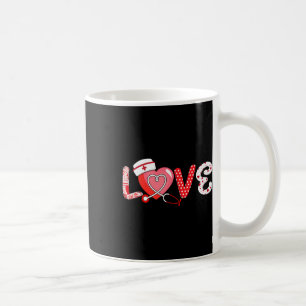Mug Love Stethoscope Infirmière Vie Saint Valentin Inf