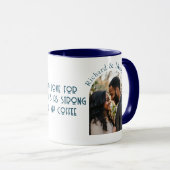 Mug Love strong as coffee I custom Photo Blue (Devant droit)