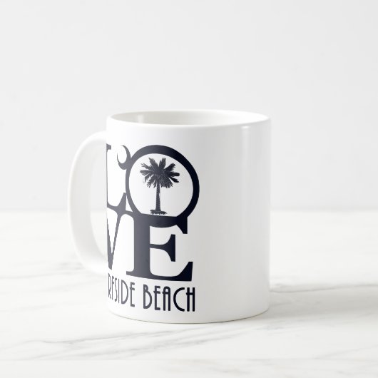 Mug LOVE Surfside Beach SC 11oz (Devant gauche)
