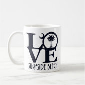 Mug LOVE Surfside Beach SC 11oz (Gauche)
