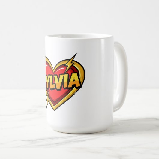 Mug Love Sylvia (Devant droit)