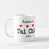 Mug Love Tai Chi Drôle Citation aux Coeurs rouges (Gauche)