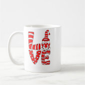 Mug Love Teacher Squad Gnome Hearts Valentines Gnome T (Gauche)
