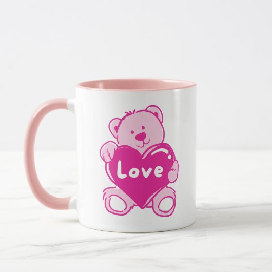 Mug Love Teddy Bear (Gauche)