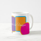 Mug love to be unique design (Devant droit)