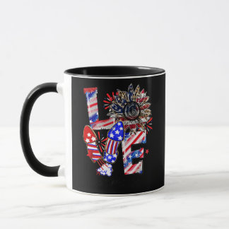 Mug LOVE Tournesol Léopard Feux d'artifice CNA Vie 4 j