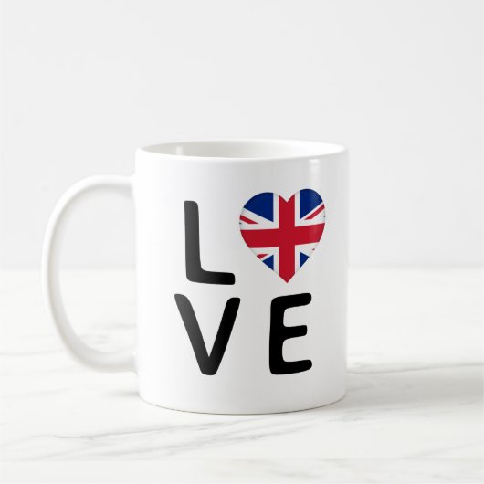 Mug Love - United Kingdom Flag (Gauche)