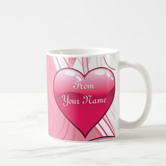 Mug Love Valentine's Day cadeaux personnalisés (Droite)