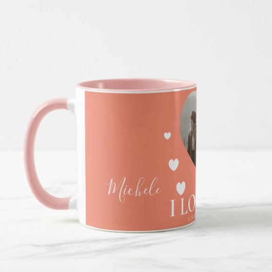 Mug Love valentine's day Couples personnalisés Photo (Gauche)