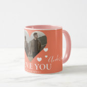 Mug Love valentine's day Couples personnalisés Photo (Devant droit)