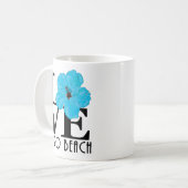 Mug LOVE Vero Beach Hibiscus bleu 11oz (Devant gauche)
