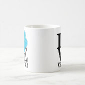 Mug LOVE Vero Beach Hibiscus bleu 11oz (Centre)