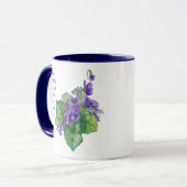 Mug Love VIOLETS tellement je tellement de Citation am (Devant gauche)