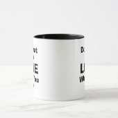 Mug Love what you do what you love quotes typographiy (Centre)