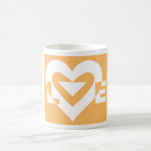 Mug Love White sur Orange (Centre)