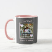 Mug Love Wins Photo Names Coeurs Valentine (Gauche)