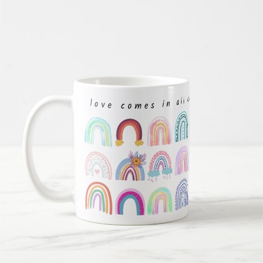 Mug Love Wins - Rainbows (Gauche)