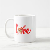 Mug Love With Heart Valentine Day Premium  (Gauche)