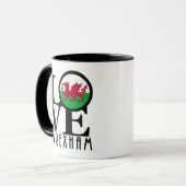 Mug LOVE Wrexham Wales 11oz (Devant gauche)