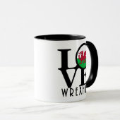 Mug LOVE Wrexham Wales 11oz (Devant droit)