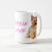 Mug Love Yorkshire Terrier Puppy Dog - Yorkie (Devant droit)