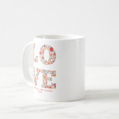 Mug "LOVE You, Always, Forever" Amour Floral (Devant gauche)
