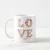 Mug "LOVE You, Always, Forever" Amour Floral (Gauche)
