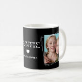 Mug Love You Auntie Deux Noms Photo Texte manuscrit (Devant droit)