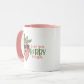 Mug Love You Berry Beaucoup de confiture de fraises (Devant gauche)