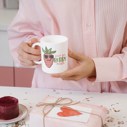 Mug Love You Berry Beaucoup de confiture de fraises