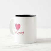 Mug Love You cœur (Devant gauche)