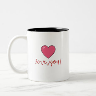 Mug Love You cœur