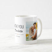 Mug Love You Custom Femme Nom Anniversaire Photo (Devant droit)