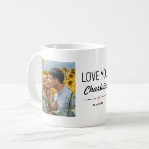 Mug Love You Custom Femme Nom Anniversaire Photo