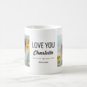 Mug Love You Custom Femme Nom Anniversaire Photo (Centre)