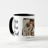 Mug Love You Dad Fête des pères Photo (Devant gauche)